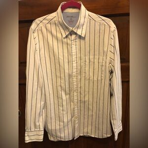 Eddie Bauer 100% Cotton Dress Shirt Medium Size